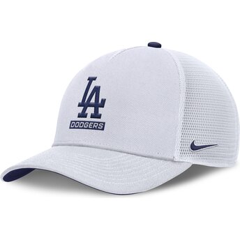 Cap išlenkta white snapback Primetime Dri-Fit Rise Structured Los Angeles Dodgers MLB Nike