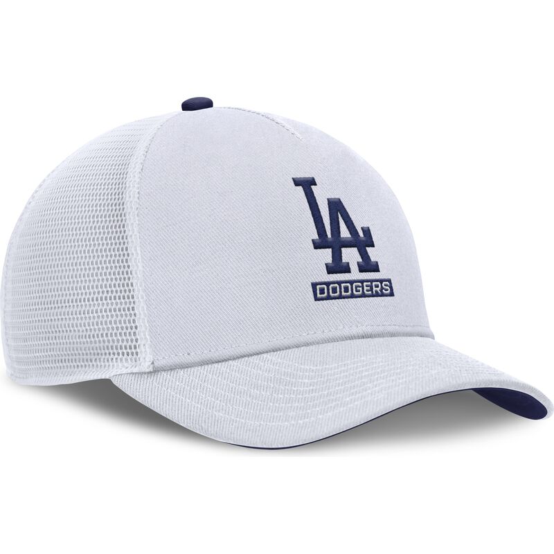 kepure-islenkta-vilkikas-balta-snapback-primetime-dri-fit-rise-structured-los-angeles-dodgers-mlb-nike