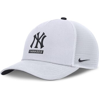 Cap išlenkta white snapback Primetime Dri-Fit Rise Structured New York Yankees MLB Nike