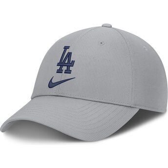 Szara regulowana czapka z daszkiem Primetime Club Structured UV Poly Ripstop Los Angeles Dodgers MLB Nike