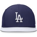 czapka-plaska-niebiesko-biala-snapback-dla-chlopca-dri-fit-pro-structured-square-bill-los-angeles-dodgers-mlb-nike