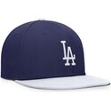 kepure-plokscia-melyna-snapback-vaikams-dri-fit-pro-structured-square-bill-los-angeles-dodgers-mlb-nike