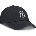 kepure-islenkta-tamsiai-melyna-reguliuojama-juostele-vaikams-club-unstructured-organic-cotton-new-york-yankees-mlb-nike