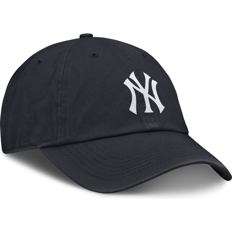 kepure-islenkta-tamsiai-melyna-reguliuojamas-vaikams-club-unstructured-organic-cotton-new-york-yankees-mlb-nike