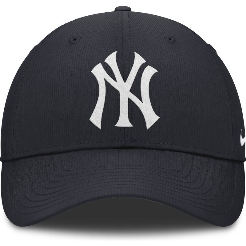 kepure-islenkta-tamsiai-melyna-reguliuojamas-club-structured-uv-poly-ripstop-new-york-yankees-mlb-nike