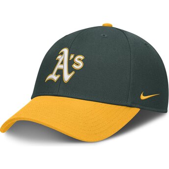 Cap išlenkta green adjustable strap Dri-Fit Club Structured Oakland Athletics MLB Nike