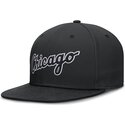 gorra-plana-negra-ajustada-dri-fit-true-structured-round-bill-de-chicago-white-sox-mlb-de-nike