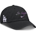 cap-islenkta-black-adjustable-strap-mothers-day-club-unstructured-organic-cotton-los-angeles-dodgers-mlb-nike
