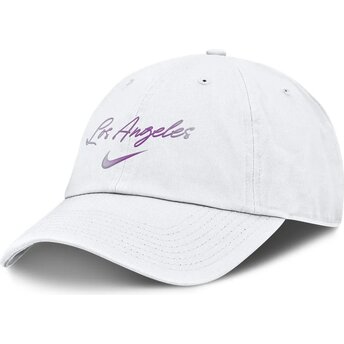 Biała regulowana czapka z daszkiem Mothers Day Club Unstructured Organic Cotton Los Angeles Dodgers MLB od Nike