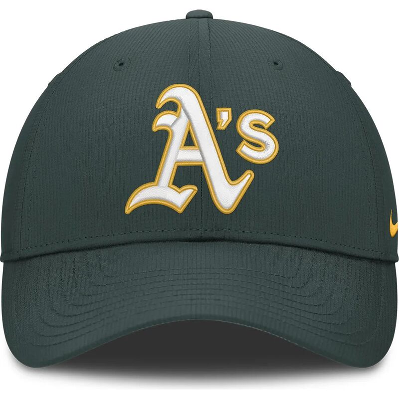 zielona-regulowana-czapka-z-daszkiem-club-structured-uv-poly-ripstop-oakland-athletics-mlb-nike