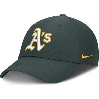 Cap išlenkta green adjustable strap Club Structured UV Poly Ripstop Oakland Athletics MLB Nike