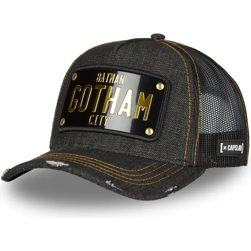capslab-gotham-city-plate-batman-dc6-batp1-dc-comics-black-trucker-hat