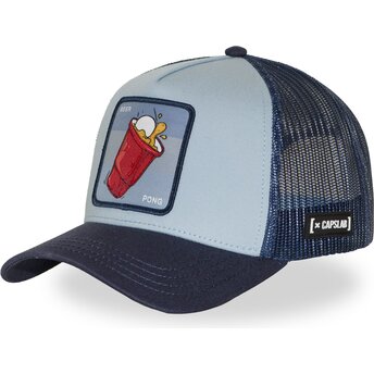 Czapka trucker niebieska Beer Pong DRK03 BEEB Cocktails od Capslab