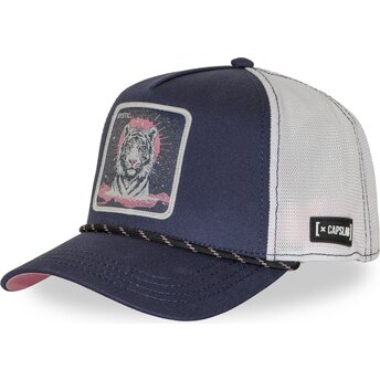 Kepurė išlenkta tamsiai mėlyna snapback BEA3 MYSB Tigras Mitinės būtybės Capslab