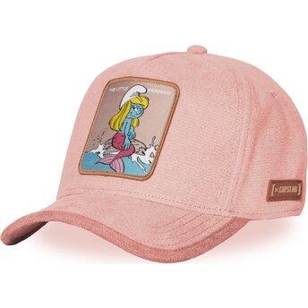 Cap išlenkta pink snapback Smurfette The Smurfs Capslab