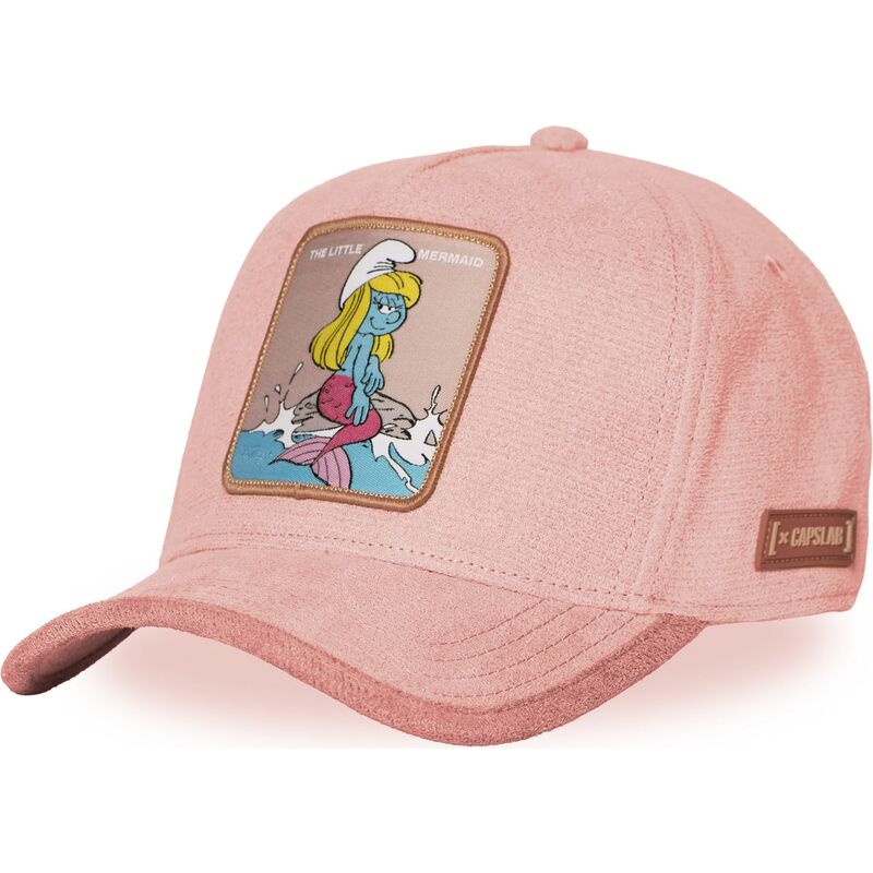 capslab-curved-brim-smurfette-smu-sur3b-the-smurfs-pink-snapback-cap capslab-curved-brim-smurfette-smu-sur3b-the-smurfs-pink-snapback-cap