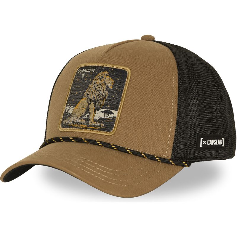 capslab-lion-guardian-bea3-liob-beasts-brown-trucker-hat