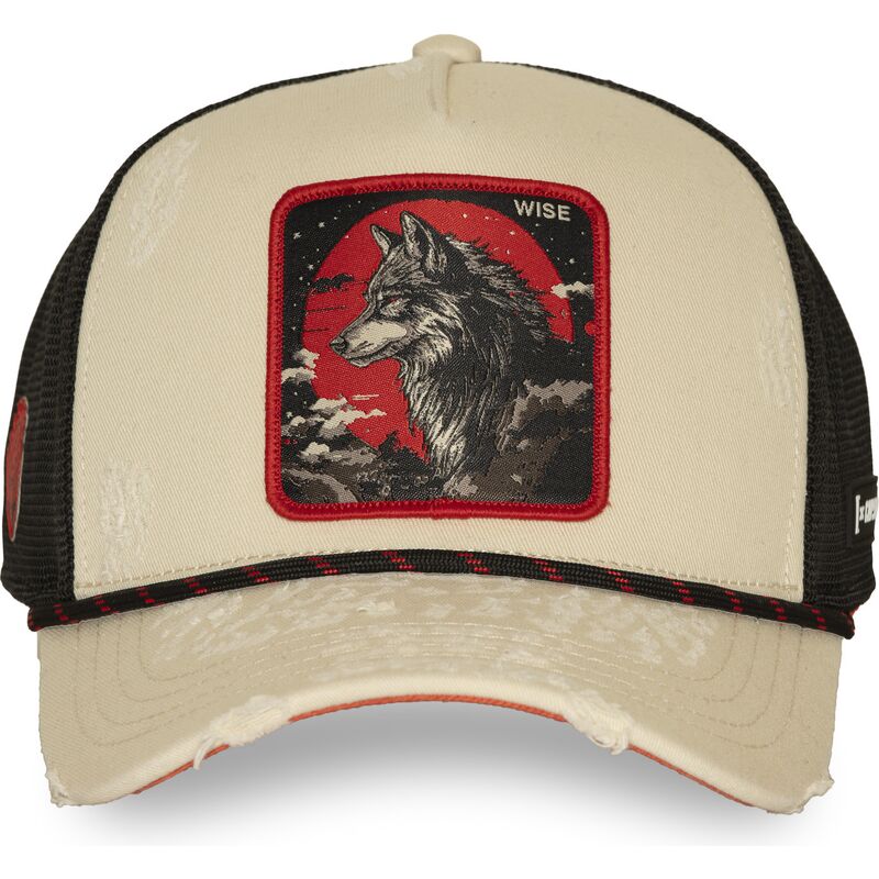 czapka-trucker-bezowo-czarna-wilk-wise-bea3-wisb-beasts-od-capslab czapka-trucker-bezowo-czarna-wilk-wise-bea3-wisb-beasts-od-capslab