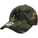 kepure-islenkta-kamufliazas-reguliuojamas-vaikams-9forty-league-essential-new-york-yankees-mlb-new-era