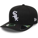 kepure-islenkta-juoda-snapback-9seventy-stretch-snap-player-replica-chicago-white-sox-mlb-new-era