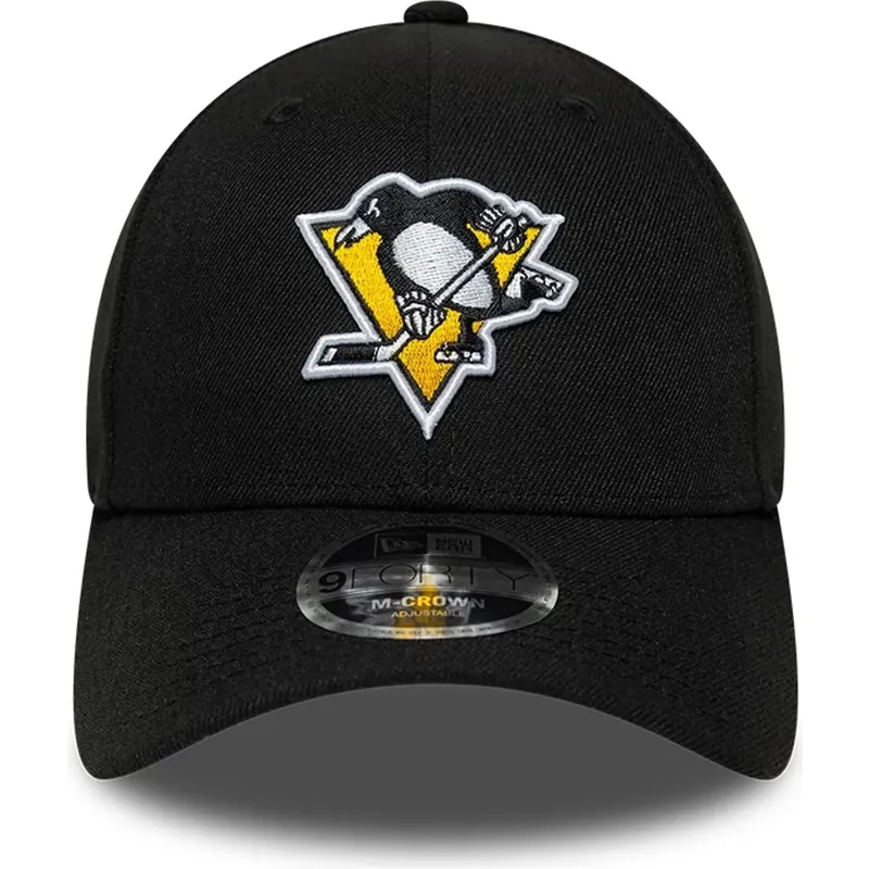 kepure-islenkta-juoda-snapback-9forty-m-crown-team-pittsburgh-penguins-nhl-new-era
