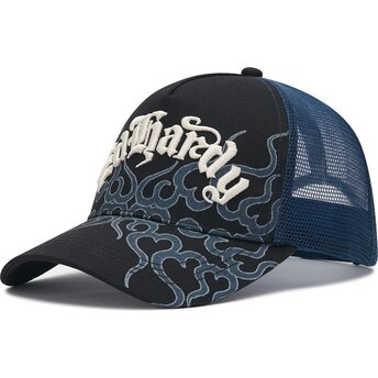 Kepurė išlenkta juoda snapback Flaming Ed Hardy