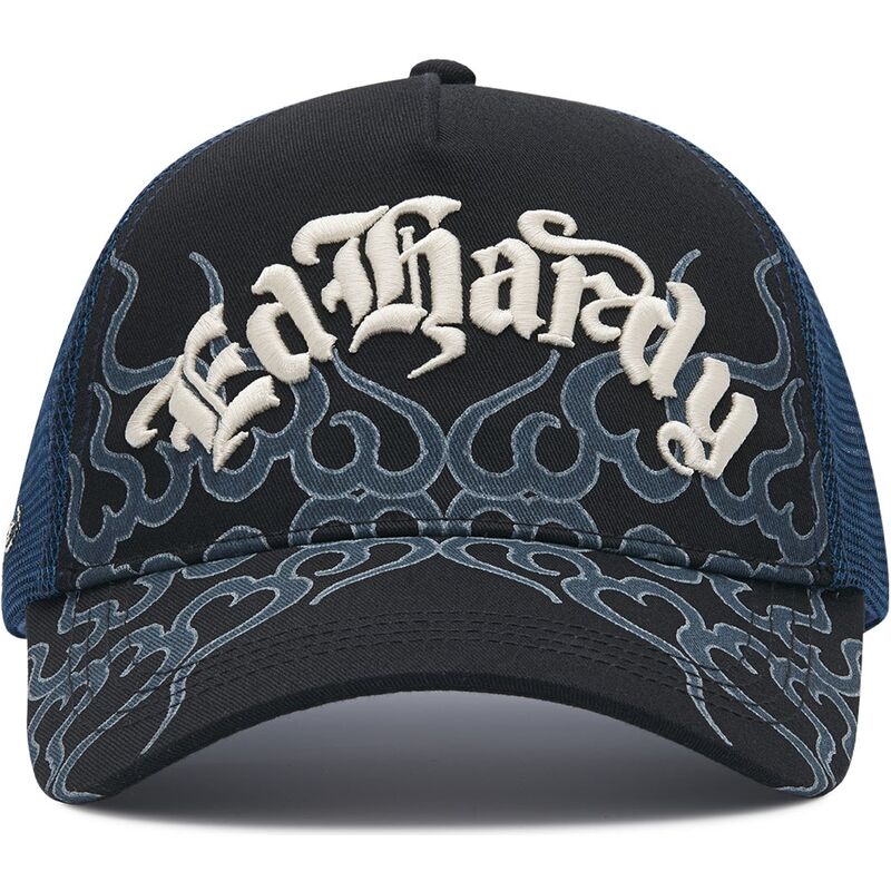 kepure-islenkta-juoda-snapback-flaming-ed-hardy