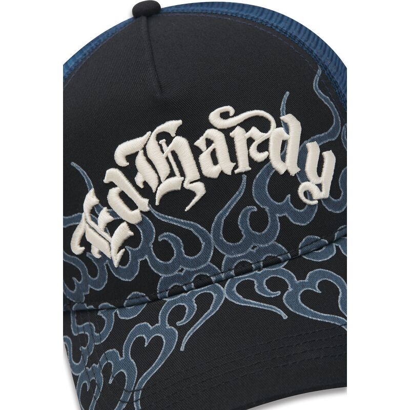 kepure-islenkta-juoda-snapback-flaming-ed-hardy