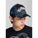 kepure-islenkta-juoda-snapback-flaming-ed-hardy