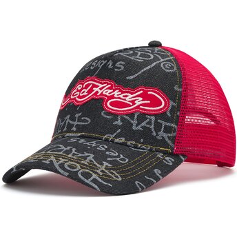 Kepurė išlenkta juoda snapback Don Denim Ed Hardy