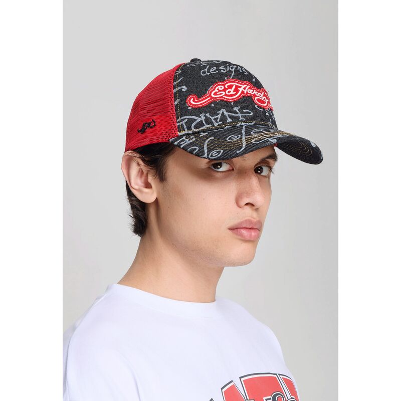 kepure-islenkta-juoda-snapback-don-denim-ed-hardy
