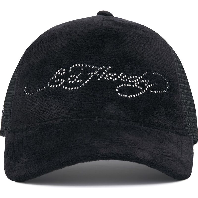 kepure-islenkta-juoda-snapback-core-silver-diamante-velour-ed-hardy