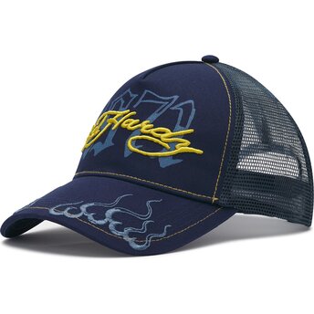 Kepurė išlenkta tamsiai mėlyna snapback 1971 Ed Hardy