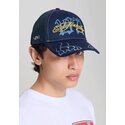 kepure-islenkta-tamsiai-melyna-snapback-1971-ed-hardy