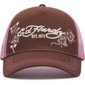 kepure-islenkta-ruda-snapback-rosa-skull-and-roses-ed-hardy