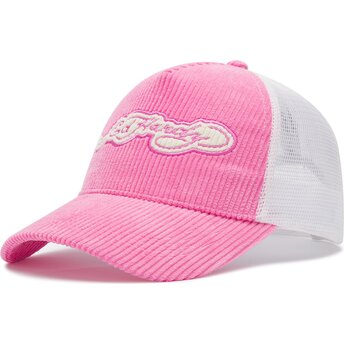 Kepurė išlenkta rožinė snapback Embroidery Applique Cord Ed Hardy