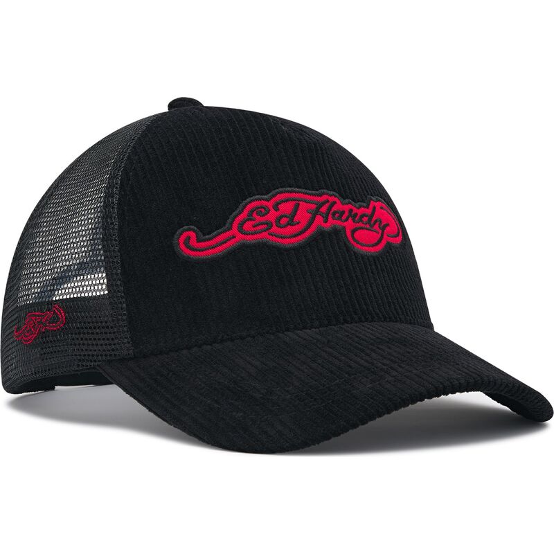 kepure-islenkta-juoda-snapback-embroidery-applique-cord-ed-hardy