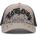 kepure-islenkta-pilka-snapback-flaming-ed-hardy