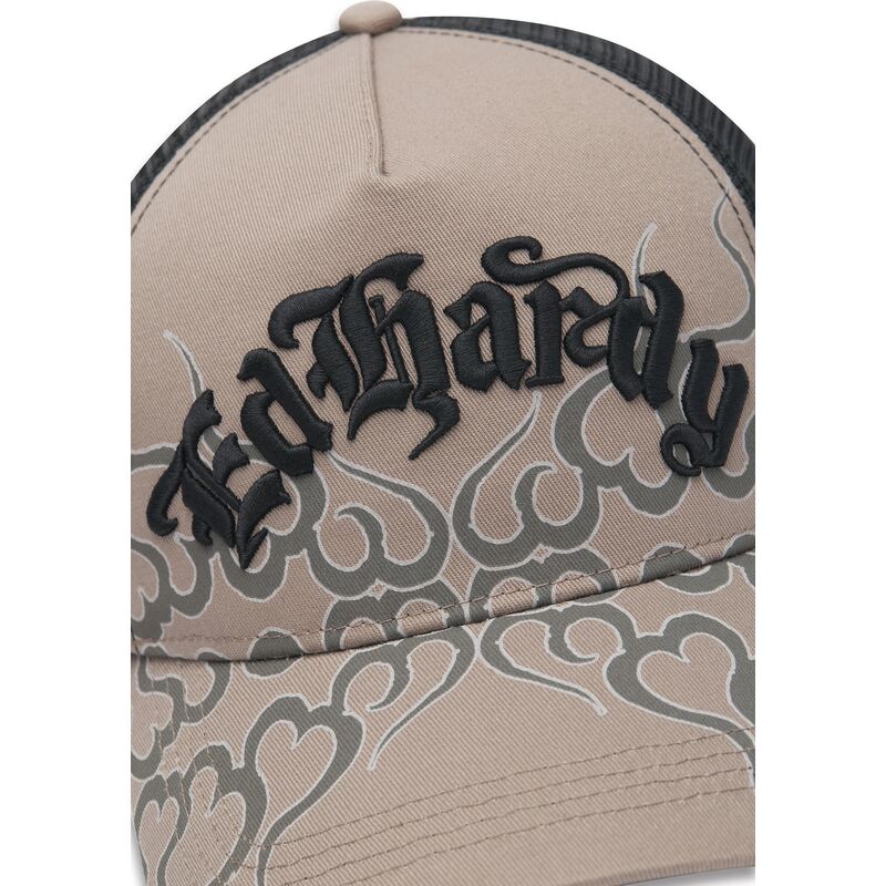kepure-islenkta-pilka-snapback-flaming-ed-hardy