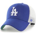 kepure-islenkta-melyna-snapback-vaikams-mvp-branson-los-angeles-dodgers-mlb-47-brand