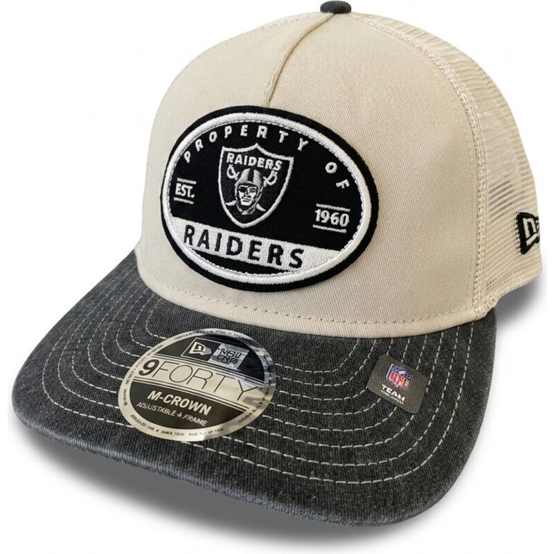 kepure-islenkta-smelio-snapback-9forty-m-crown-a-frame-fray-las-vegas-raiders-nfl-new-era