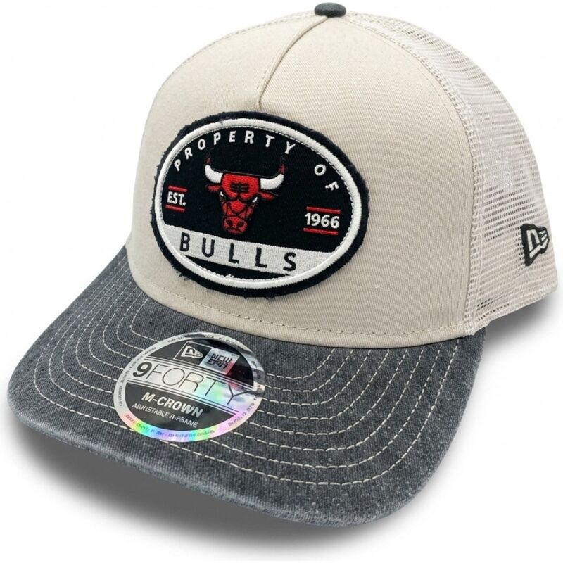 kepure-islenkta-smelio-snapback-9forty-m-crown-a-frame-fray-chicago-bulls-nba-new-era