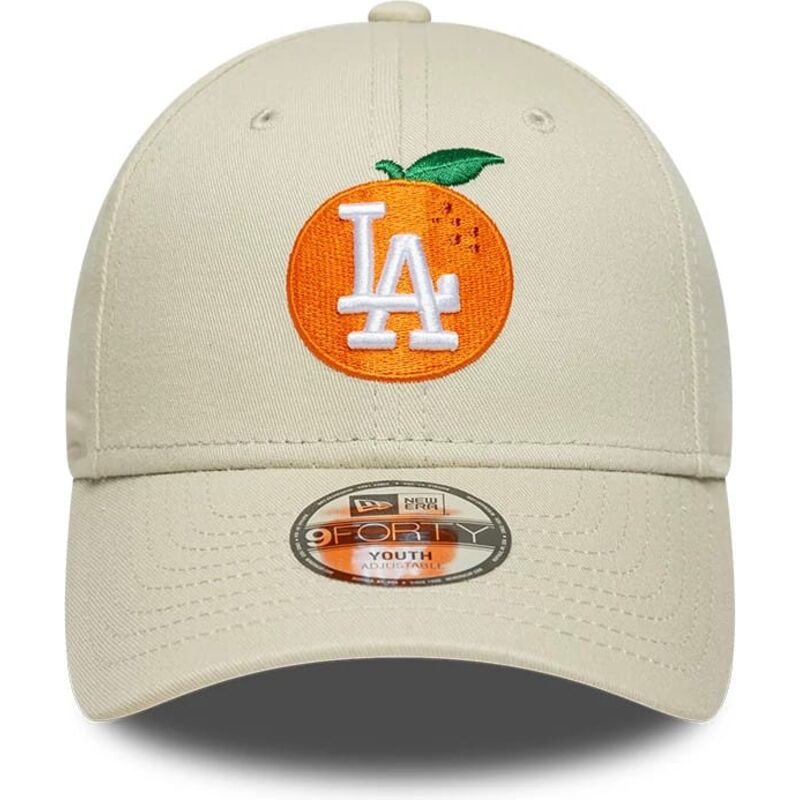 kepure-islenkta-smelio-reguliuojamas-vaikams-9forty-fruit-icon-orange-los-angeles-dodgers-mlb-new-era