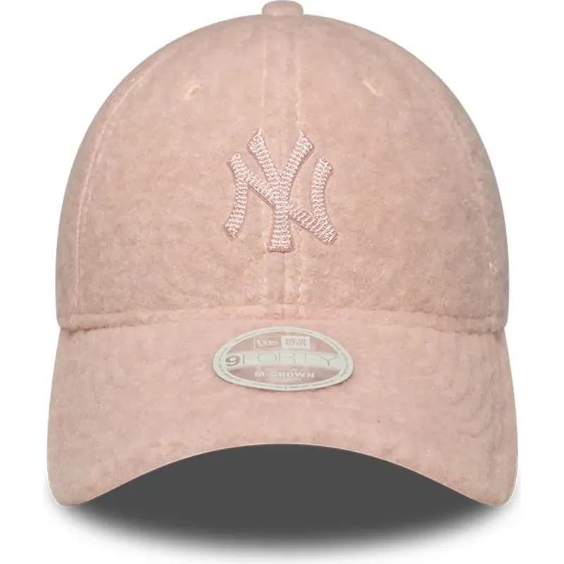 kepure-islenkta-rozine-snapback-rosa-9forty-m-crown-winter-borg-new-york-yankees-mlb-new-era