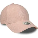 kepure-islenkta-rozine-snapback-rosa-9forty-m-crown-winter-borg-new-york-yankees-mlb-new-era