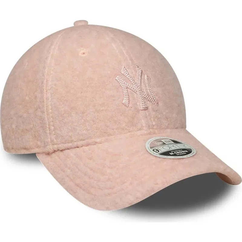 kepure-islenkta-rozine-snapback-rosa-9forty-m-crown-winter-borg-new-york-yankees-mlb-new-era