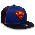 kepure-plokscia-melyna-snapback-vaikams-9fifty-piping-superman-dc-comics-new-era