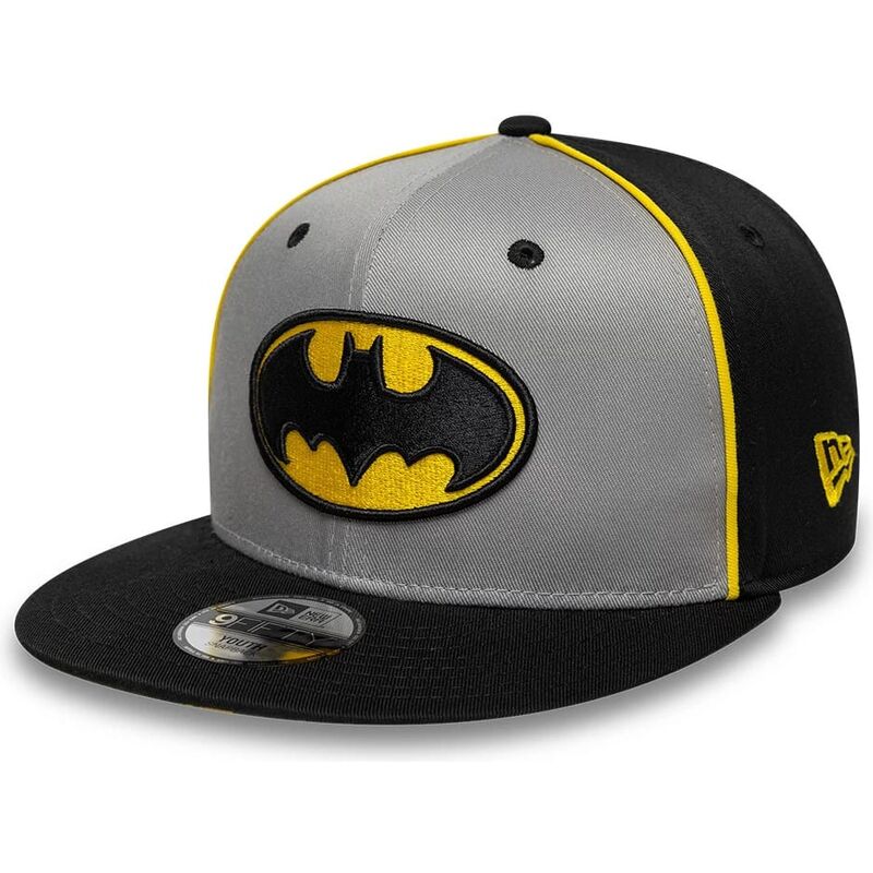 kepure-plokscia-pilka-snapback-vaikams-9fifty-piping-batman-dc-comics-new-era
