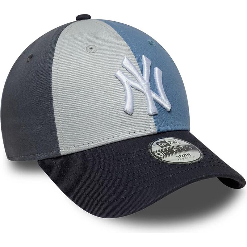 kepure-islenkta-ivairiaspalvis-reguliuojamas-vaikams-9forty-colourblock-new-york-yankees-mlb-new-era