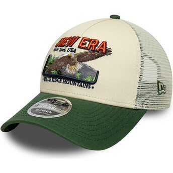 Kepurė išlenkta žalia snapback 9FORTY M-Crown A Frame Graphic New Era